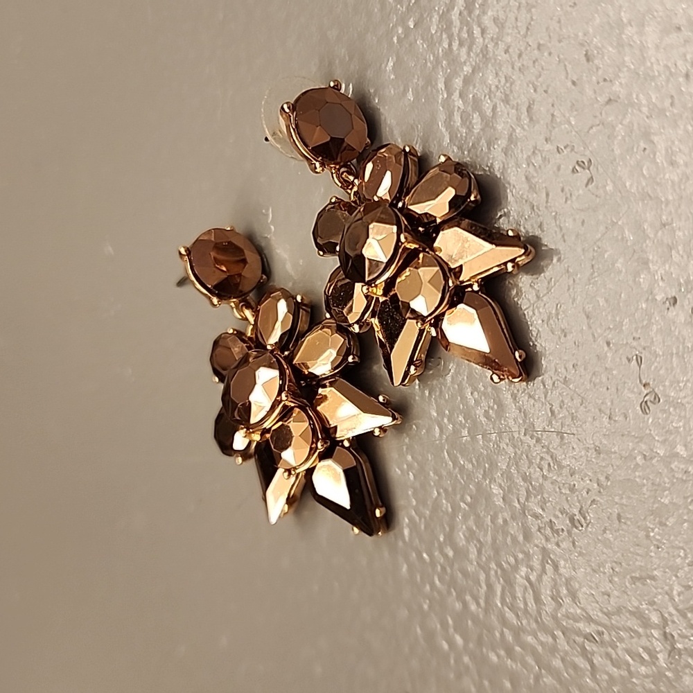 J Crew copper chandelier earrings